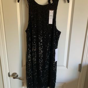 Black sequin dress - Topshop size 12, NWT (A9)